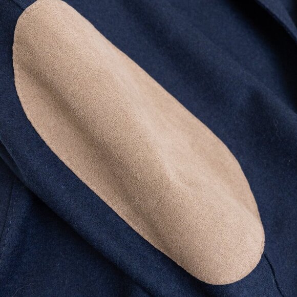 ELEVENTY Sports Jacket Navy Wool Coat Elbow Patch Two Button Blazer US 40 EU 50 - Picture 8 of 15